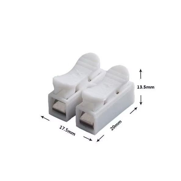 Kit de Conector de Pressão Emenda Dupla Para Fios Conector Engate Rápido