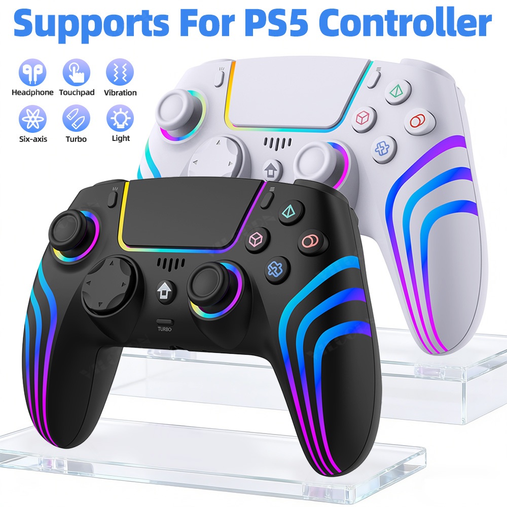 VILCORN controle ps5 Playstation 5 Gamepad controle ps4/PC e PS5 Slim com Acessórios de Controle Hall Effect