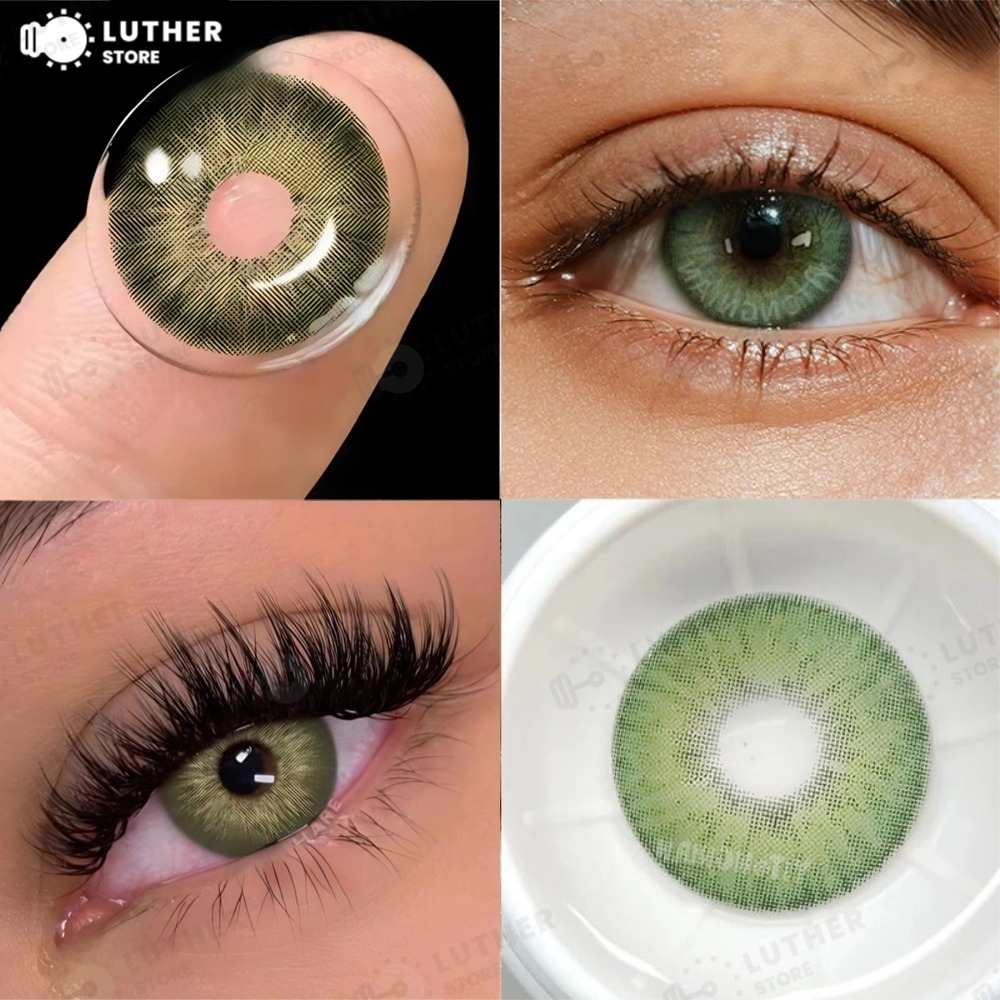 Lentes De Contato Coloridas 2pcs Contatos Coloridos Para Maquiagem De Cosméticos Brown Eyes