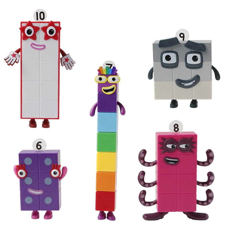 5 Pçs/Set 11-22cm Numberblocks Figura De Ação Pvc Estátua Coleção Modelo Brinquedo Educativo Presente Aniversário Especi em Oferta na Shopee
