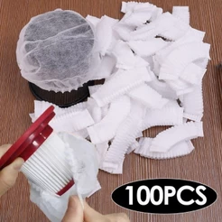 100 peças de filtro de aspirador de pó descartável capa protetora-tecido não lavável portátil