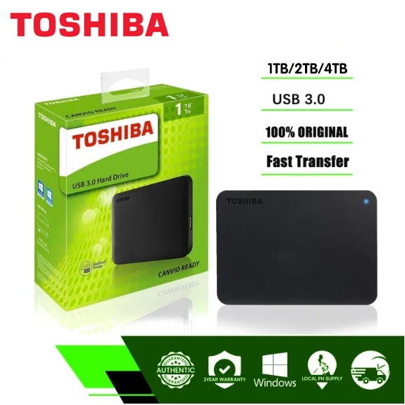 ⚡️ Toshiba⚡️Disco rígido externo 1TB 2TB 4TB External Hard Drive HDD USB 3.0 Portable Hd Externo Hard Drive