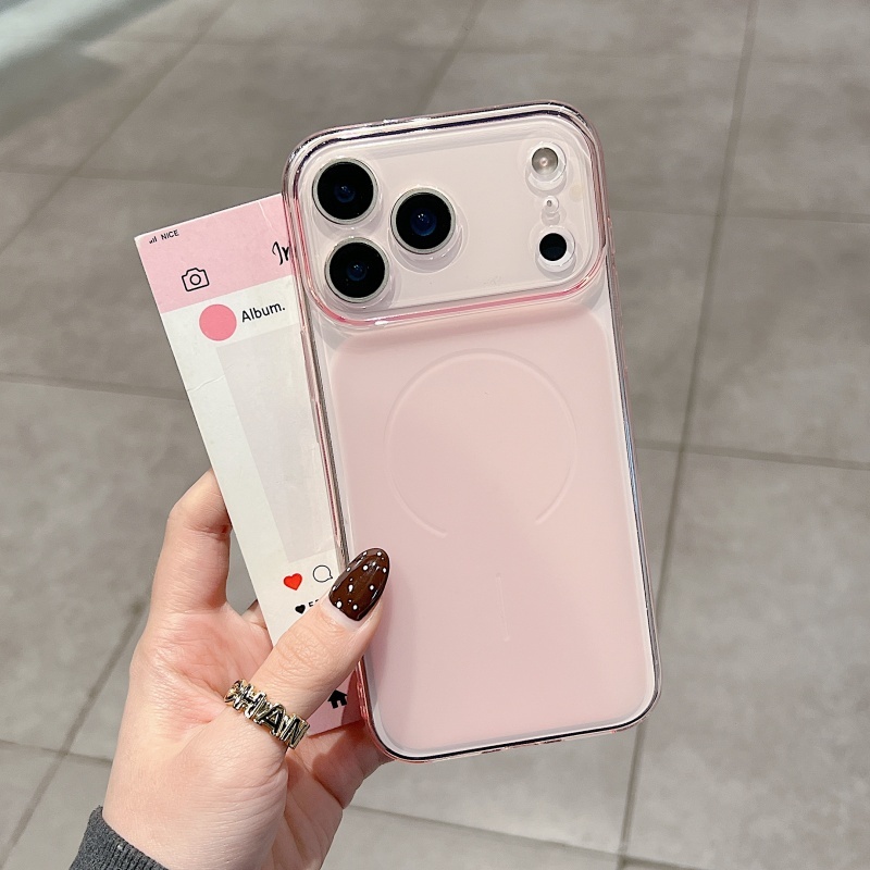 Círculo Ultrafino Janela De Visualização Grande Gira Instantaneamente 17 Capa De Telefone Rosa Adequada Para iPhone 11 1 em Oferta na Shopee