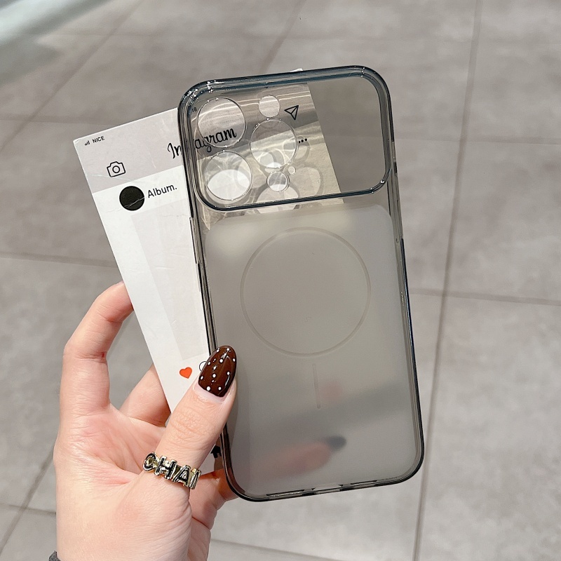 Premium Oficial Mesmo Estilo Círculo Fino Janela Grande TPU Capa De Telefone Fosca Ultrafina Adequada Para iPhone 12 13 