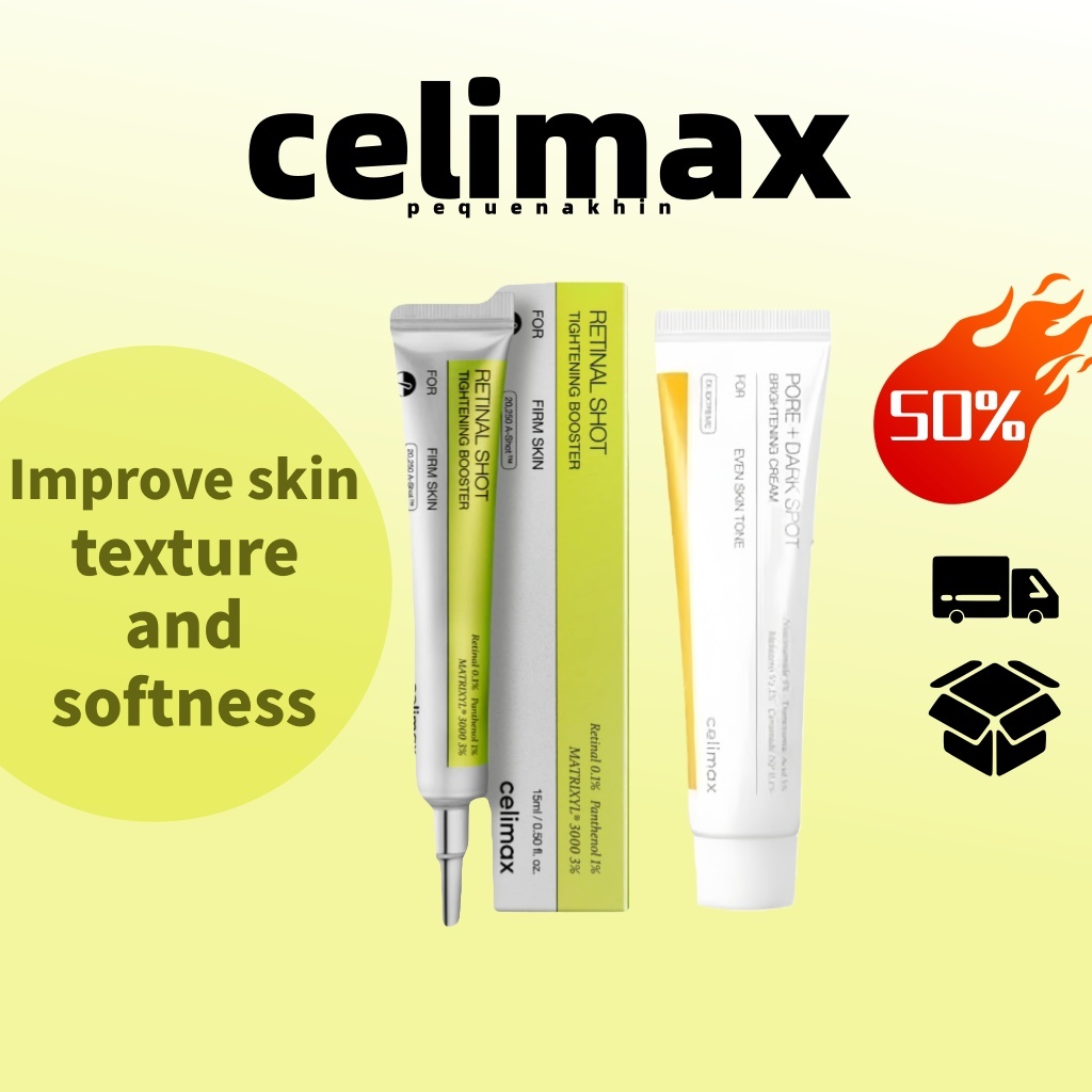 5.5celimaxvita-A Solução Melhoradora De Retinol 15ml/Creme Iluminador De Manchas Escuras Poros 35ml
