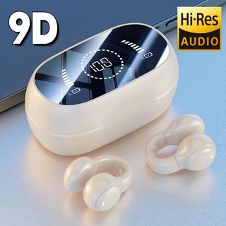 Fone de ouvido de condução óssea com clipe de ouvido sem fio, Fone de Ouvido Bluetooth se…
