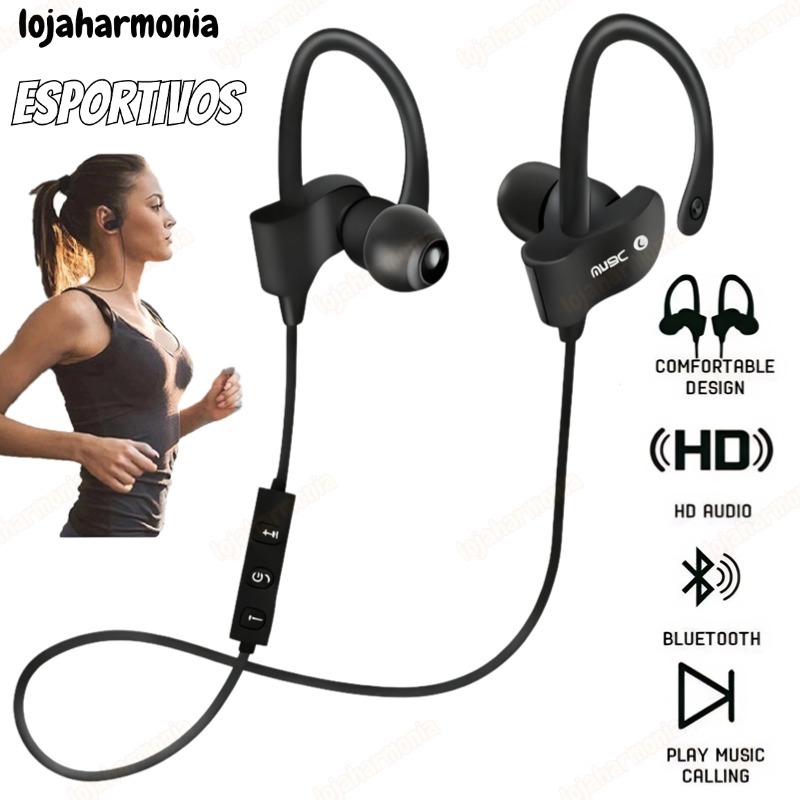Fone De Ouvido Sem Fio Bluetooth 558 Gancho Da Orelha headset Esportes Música Jogo hands-free Para Todos Os smartphones