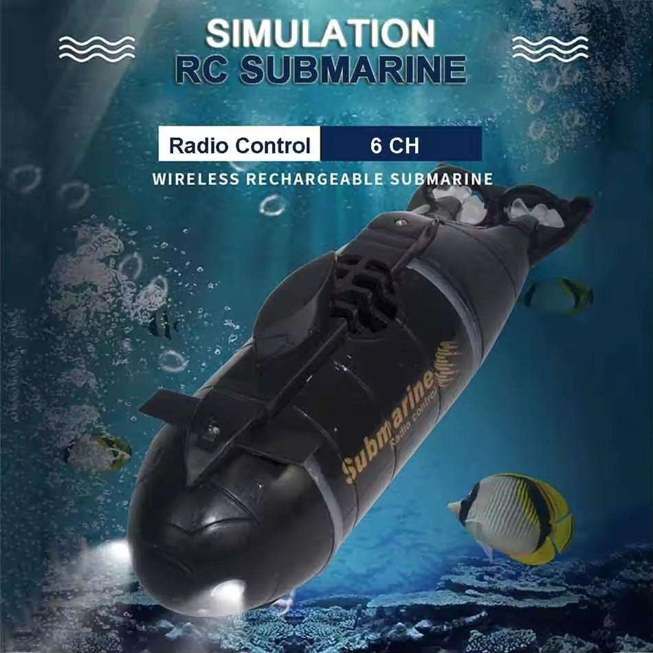 Crianças Presente De Aniversário Lancha Barco Submarino Simulação Mini Navio Modelo De Mergulho Elétrico Controle Remoto