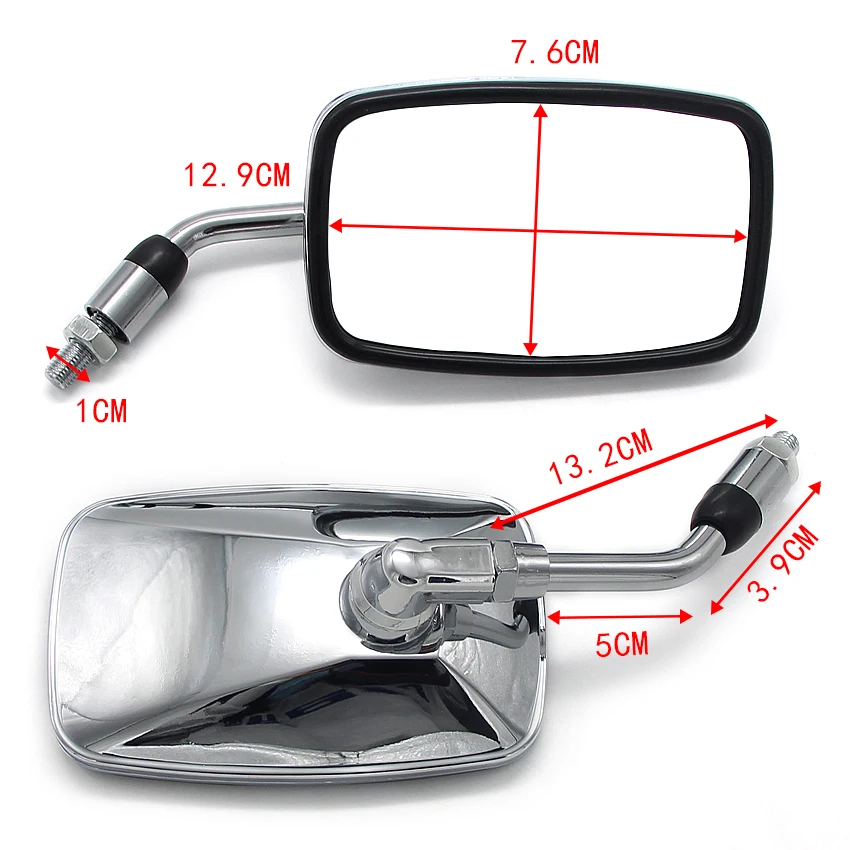 Espelho Retrovisor Universal Para Motocicleta , NV400 600 750 Shadow VT250 VF700C VF750C VF1100C Magna VT400-1100 Steed4