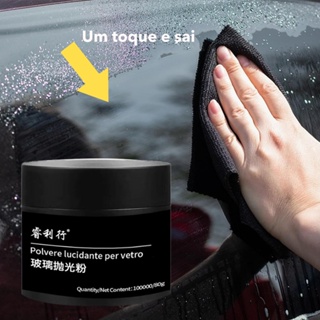 Pó De Polimento Para Vidros De Carro: Remove Instantaneamente Filme De Óleo & Repara Arranhões Com Eficiência! em Oferta na Shopee