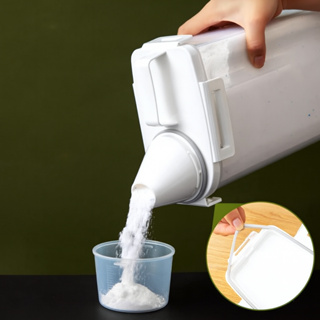 Pote Para Sabão em Pó Amaciante 1800/2500/3000 ML com Dosador Hermético Lavanderia Organizada em Oferta na Shopee