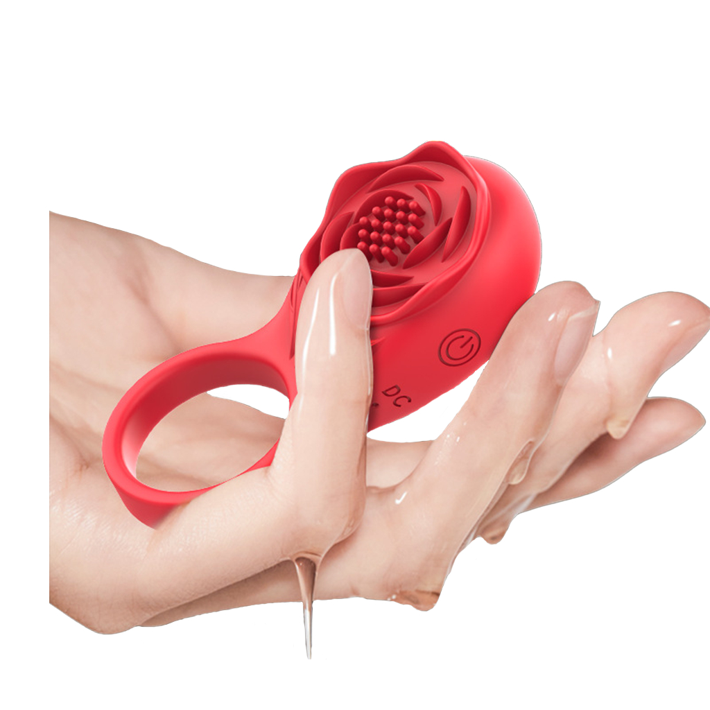 Anel Peniano Vibratório com Estimulador de Clitóris e Texturas Variadas 3,5cm