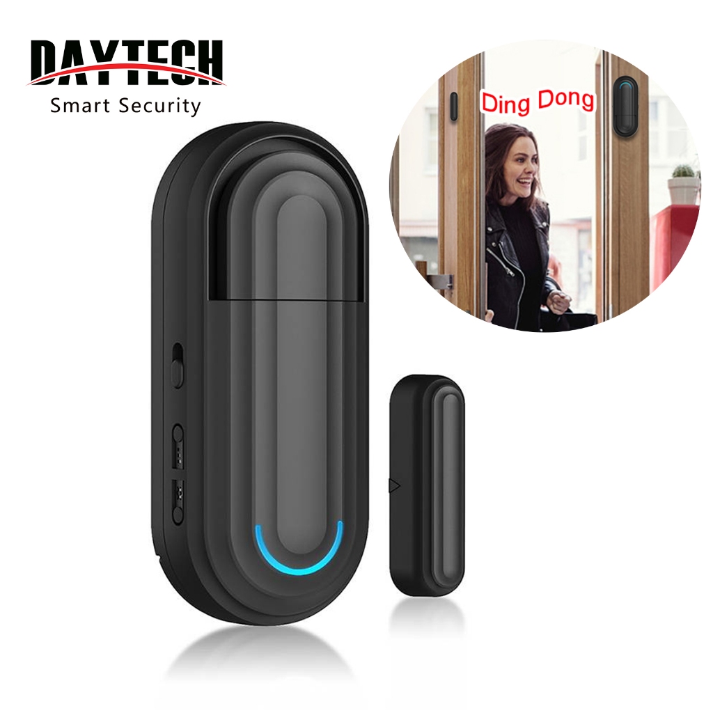 Daytech Sensor De Janela De Alarme De Porta Para Segurança Doméstica Campainha Aberto Contato 120 dB Alerta Com 5 Modos