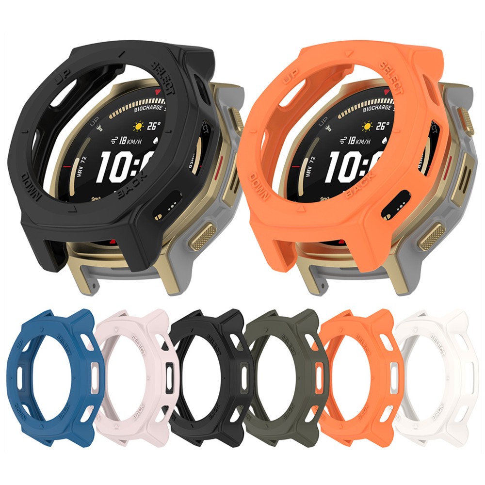 Capa TPU Para Huami Amazfit T-Rex 3 Pro 44mm Protetora De Armadura De Relógio Oco