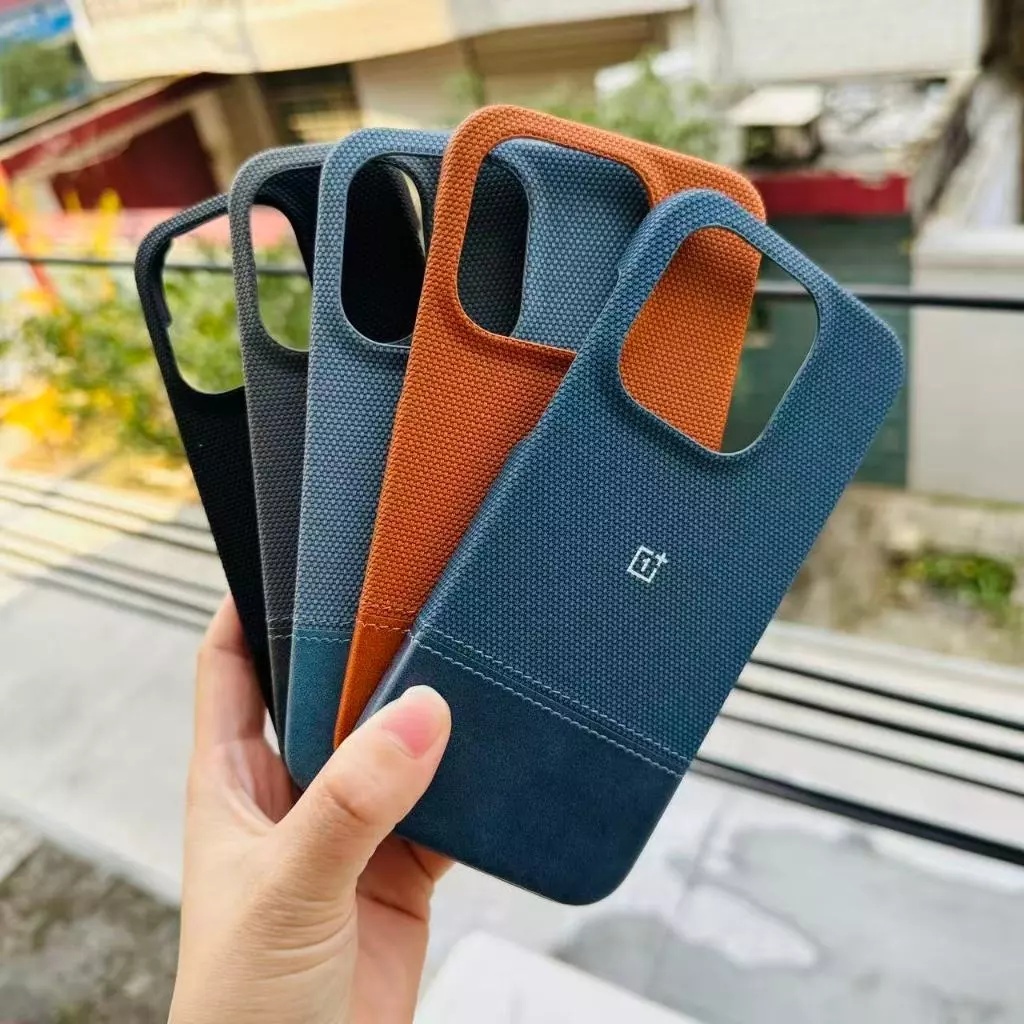 Capa De Tecido De Nylon De Couro De Emenda Comercial De Luxo Para OnePlus one plus 15 13 12 11 13R 12R 11R Ace 2 3 5 6 P