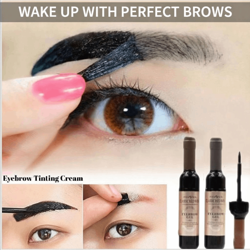 Perfeito À Prova D'água Tatuagem Sobrancelha Gel Vinho Tinto Matiz Descascar Tintura