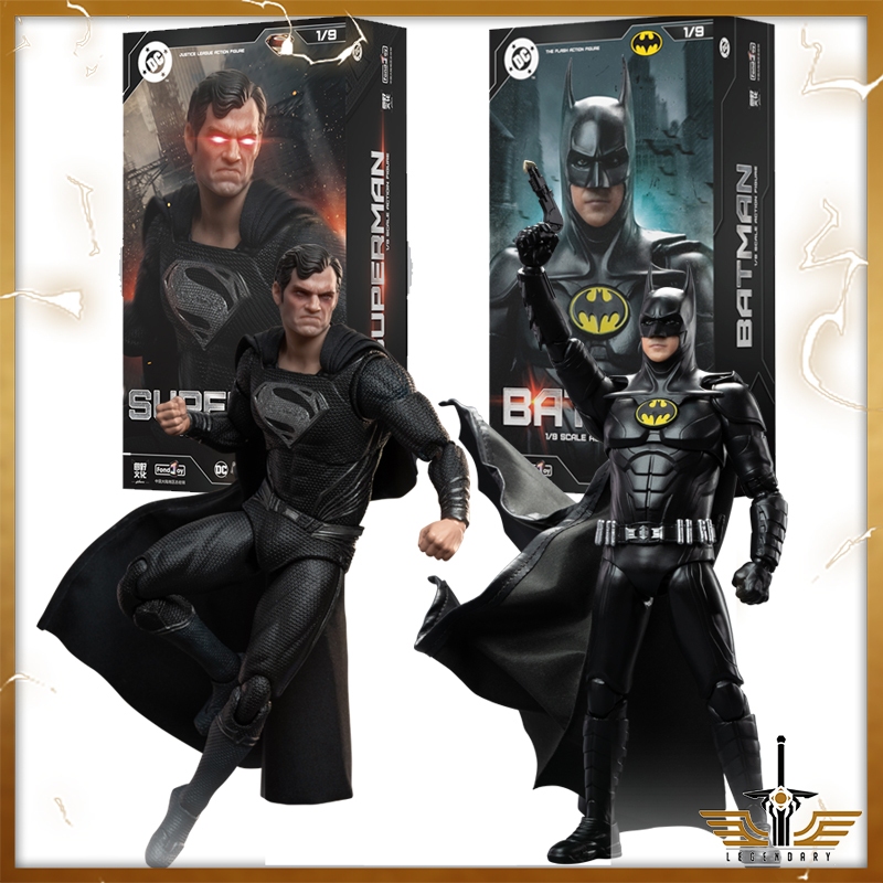 [Em Estoque] Fondjoy Toys Batman Michael Keaton Superman (Terno Preto) Zack Snyder Liga Da Justiça The Flash Movie DC Mu