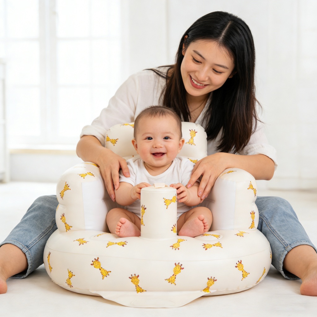 Pressione o assento inflável automático Do Bebê Do Sofá Do Bebê