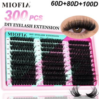 MIOFIA 30D-100D Conjunto de cílios de comprimento misto 30 fileiras de cílios enxertados multilinhas de grau profissiona em Oferta na Shopee