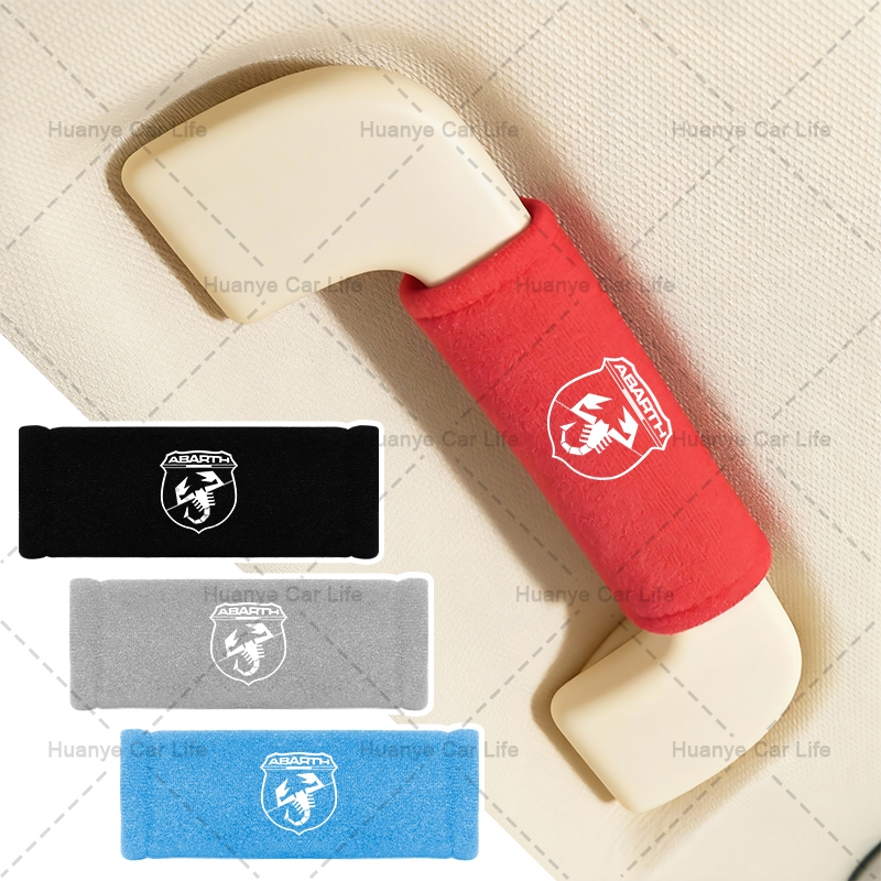 Comfort-grip Camurça Alça Do Carro Cobre Luvas De Teto Universal Para FIAT ABARTH 500 500L 124 Aranha Coupe Panda Doblo