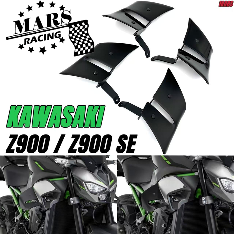 Para KAWASAKI Z900 Z900SE 2025 2026 z900 se Z 900 Alerons Laterais Spoiler lateral nu Winglet Kit de asa aerodinâmica
