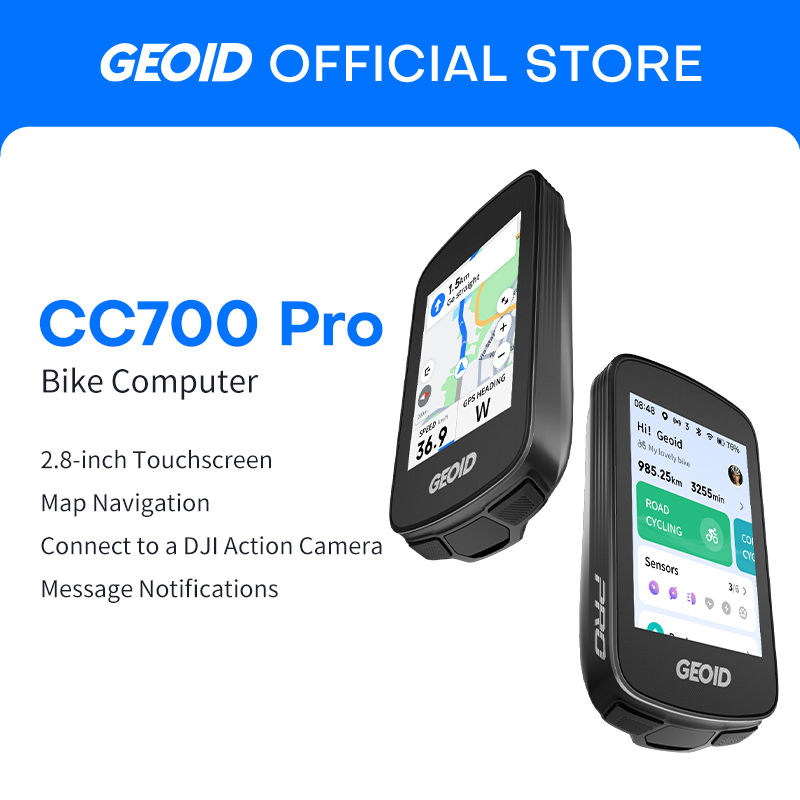 GEOID CC700 Pro Computador De Bicicleta GPS 2.8 Polegada Touchscreen Velocímetro Mapa Navegação Odômetro