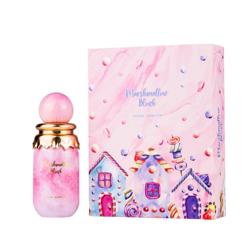 marshmallow blush - paris corner | eau de parfum feminino doce e frutado 100ml em Oferta na Shopee