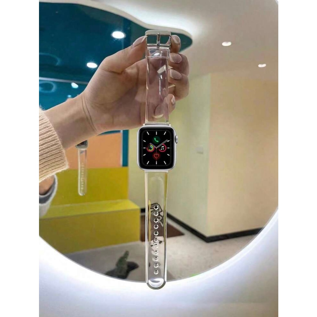 Pulseira Para Apple Watch band silicone loop Transparente Feminino Série 11/10/9/8/7/6/5/4/3/2/1 SE 38mm 40mm 41mm 42mm em Oferta na Shopee