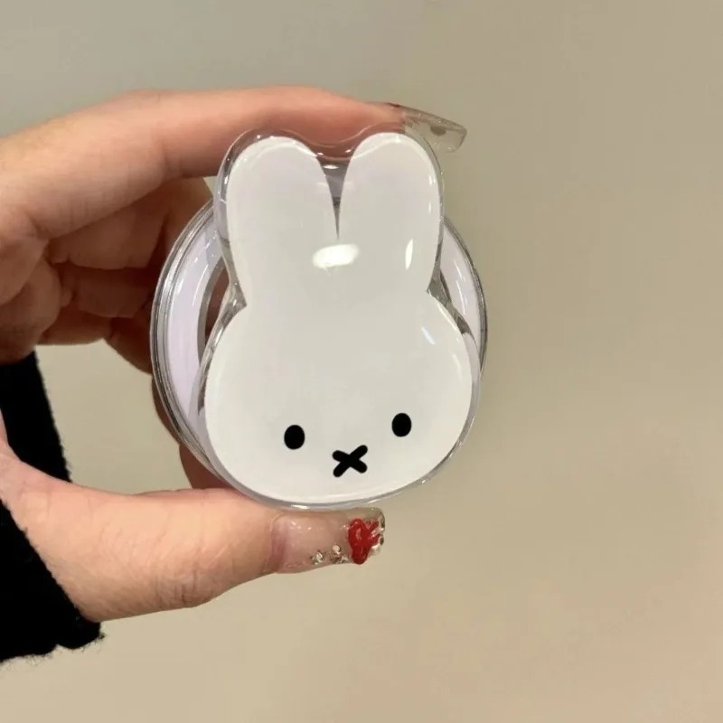Kawaii Miffy Coelho Magnético Suporte De Telefone Dos Desenhos Animados Telescópico Portátil Meninas Diversão Festival P