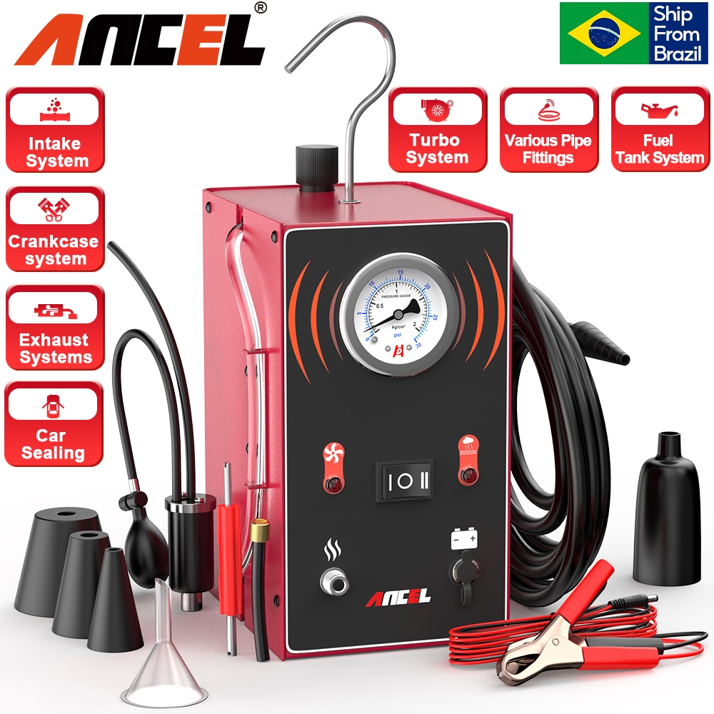 ANCEL S200 EVAP Detector De Vazamento De Fumaça Para Carro Motocicleta Máquina Ferramenta De Diagnóstico Testador De Vác