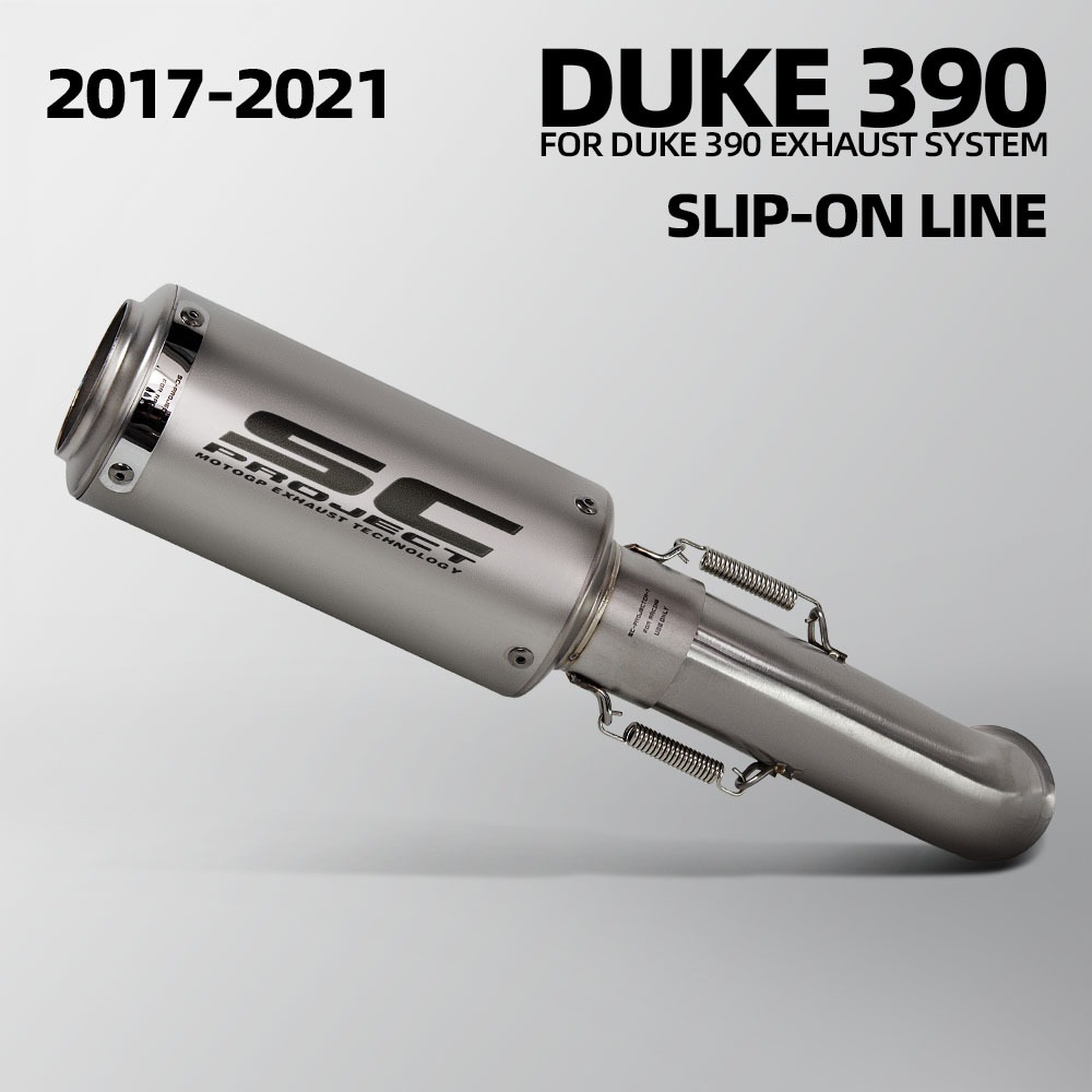 Silenciador De Projeto SC De Escape DUKE390 Para KTM Duke250 RC250 RC390 2017-2021 Motocicleta Modificar Deslizamento Na