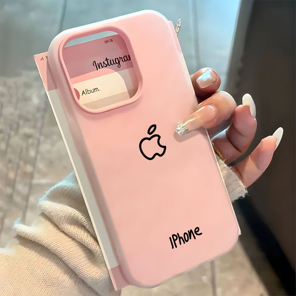 Apple Lines Jelly 2 Em 1 Capa Capinha Silicone Para IPhone 13 11 12 14 15 16 17 16e Normal Pro Max Air Macarons Case