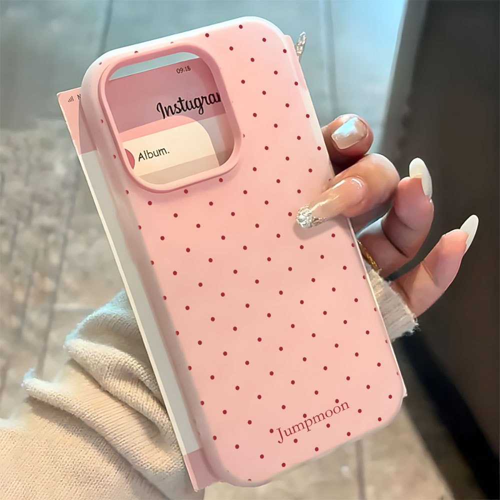 Jelly 2 Em 1 Capa Capinha Silicone Anti-impacto Para IPhone 13 11 12 14 15 16 17 16e Normal Pro Max Ar Macarons Bolinhas