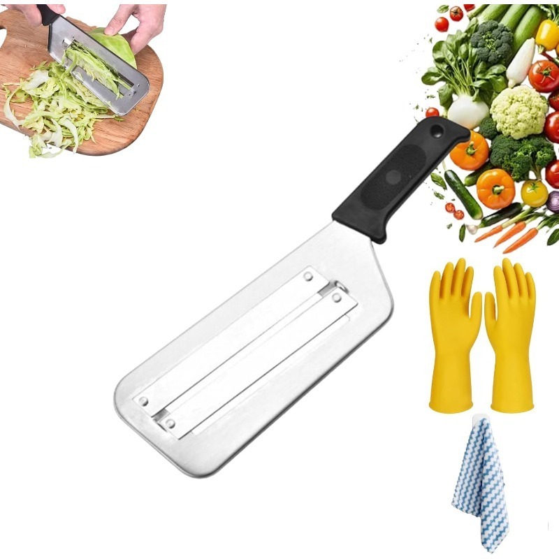 Cortador Julienne De Lâmina Dupla , Descascador De Vegetais , Faca Trituradora De Aço Inoxidável , Triturador De Repolho