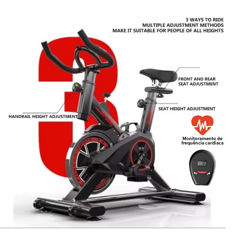 Bicicleta Bike Ergometrica Spinning Academia Fitness Profissional 120kg