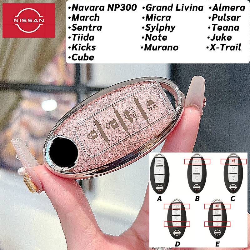 Capa Para Chave De Carro Nissan Kicks Almera March Sylphy Navara NP300 X-Trail Teana Note Juke Murano Grand Livina Tiida