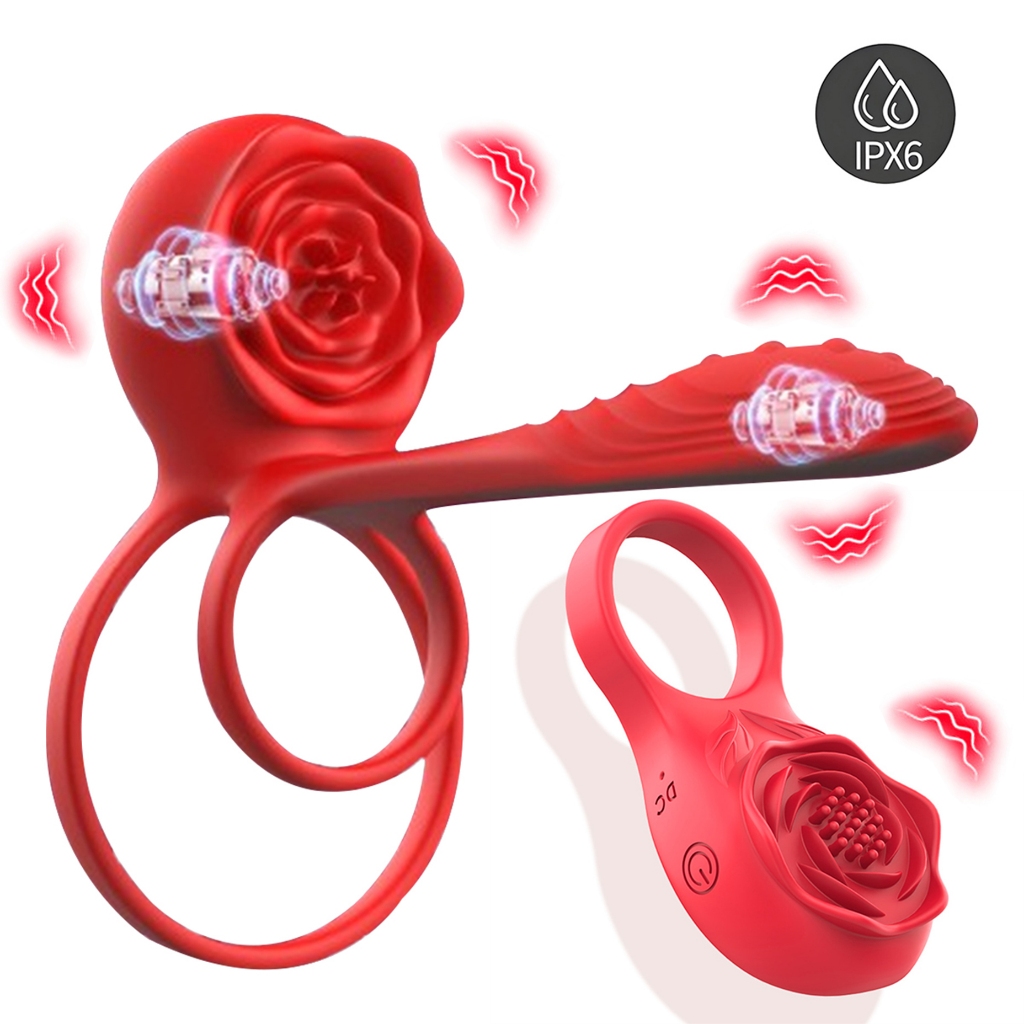 Vibrador Vibratório De Anel Peniano Com Estimulador De Clitóris Sex Shop