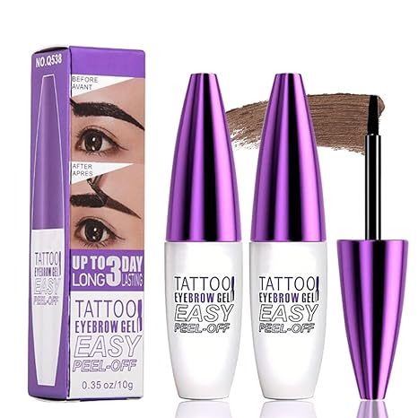 Peel Off Dye Eyebrow Cream Creme De Sobrancelhas Semi-Permanente À Prova D'água Tattoo Tint Enhancer Tearing Gel Maquiag em Oferta na Shopee