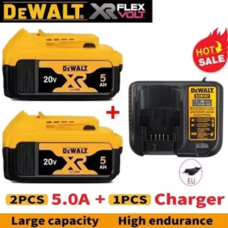 100% Original 20V DCB206 20V 5.0A Bateria , Adequada Para Furadeiras E Chaves De Impacto . em Oferta na Shopee