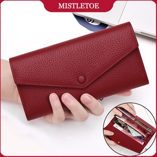 Original Feminino Saco De Embreagem Anti RFID Casual Elegante Couro Genuíno Longo Envelope Carteira Para Festa De Casame em Oferta na Shopee