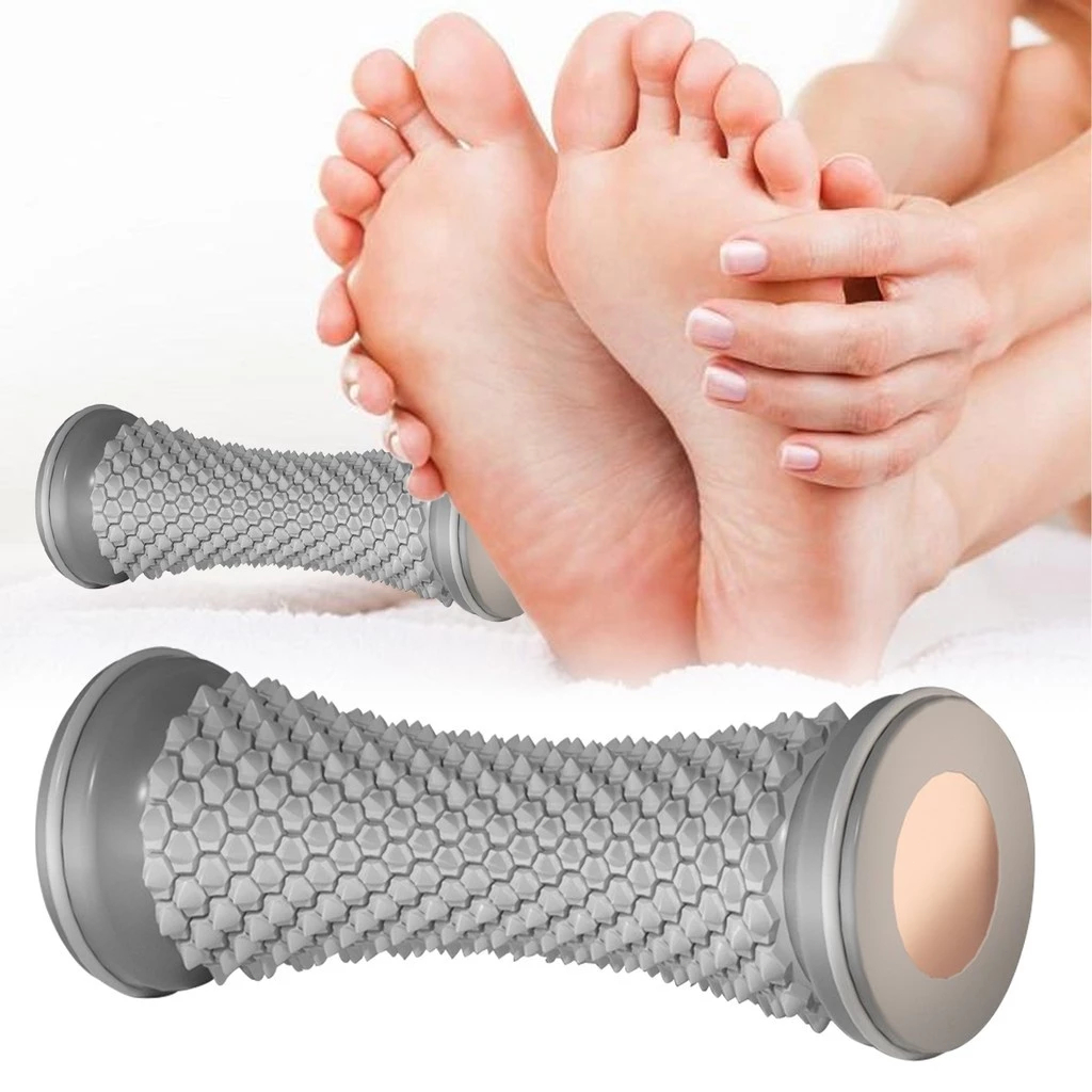 Rolo de Massagem para Pés: Ajuda a Relaxar a Fáscia Plantar e os Músculos. Ideal para Práticas de Yoga
