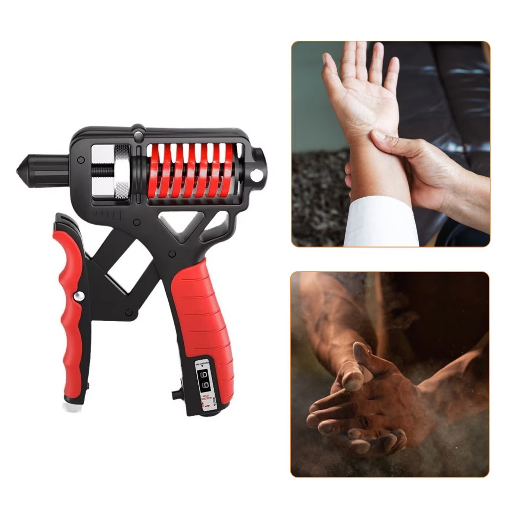 Hand Grip Metal Ajustável 5-165Kg Com Contador Digital Resistente Para Musculação Treino de Antebraço em Oferta na Shopee