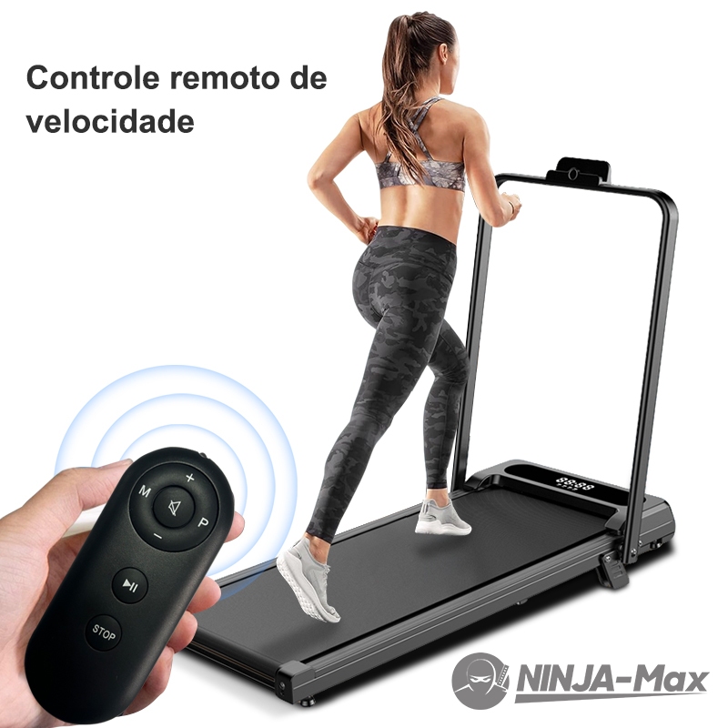 NINJA-Max Esteira Elétrica Portátil Fitness Residencial Até 120 kg Velocidade 0-8km/h (127V/220V)