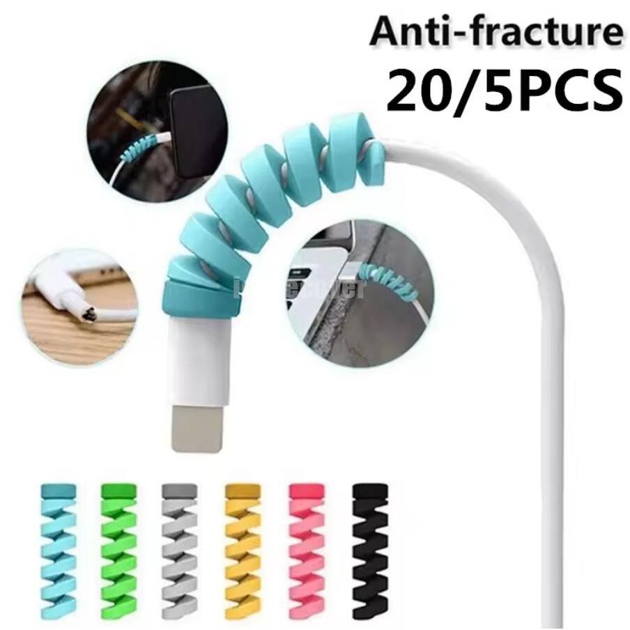 2 Pçs Espiral Cabo Protetor Saver Capa Para Fone De Ouvido Mouse Carregador USB Fio Gerenciamento Organizador em Oferta na Shopee