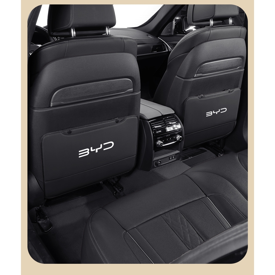 Para BYD Dolphin Song Pro Seagull Sealion 7 6 Atto 3 Tang Dmi Yuan EV QIn Plus MAX Proteção Traseira Do Assento De Carro