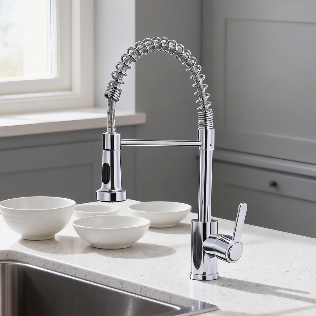 Torneira De Cozinha Com Bico Único , Tubo De Água Flexível Livremente Ajustável , Adequada Para Vários Cenários . em Oferta na Shopee