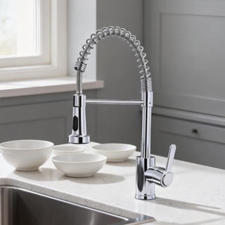 Torneira De Cozinha Com Bico Único , Tubo De Água Flexível Livremente Ajustável , Adequada Para Vários Cenários . em Oferta na Shopee