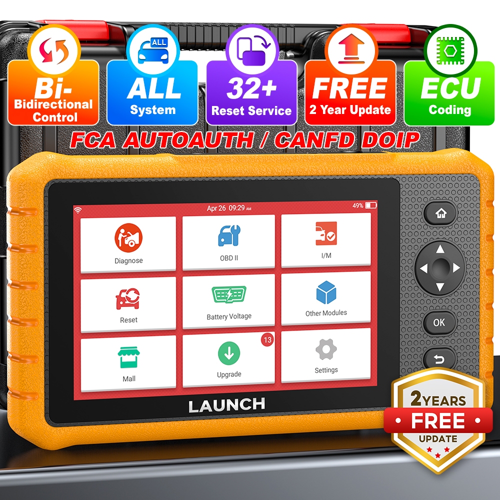 LAUNCH X431 CRP919C Lite Ferramenta De Verificação Bidirecional , Diagnóstico De Scanner OBD2 Com Redefinição Mais