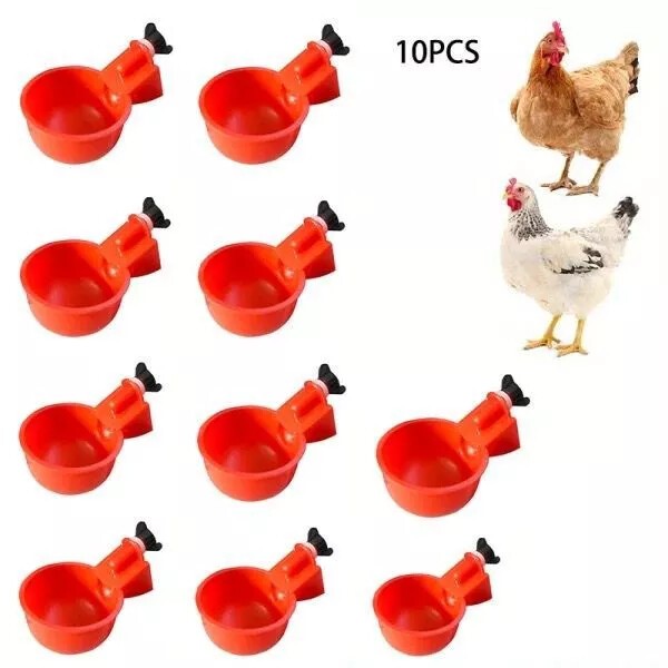 Kit 10/20/30/40 Bebedouros Automáticos para Aves Galinha e Codorna bestseller em Oferta na Shopee