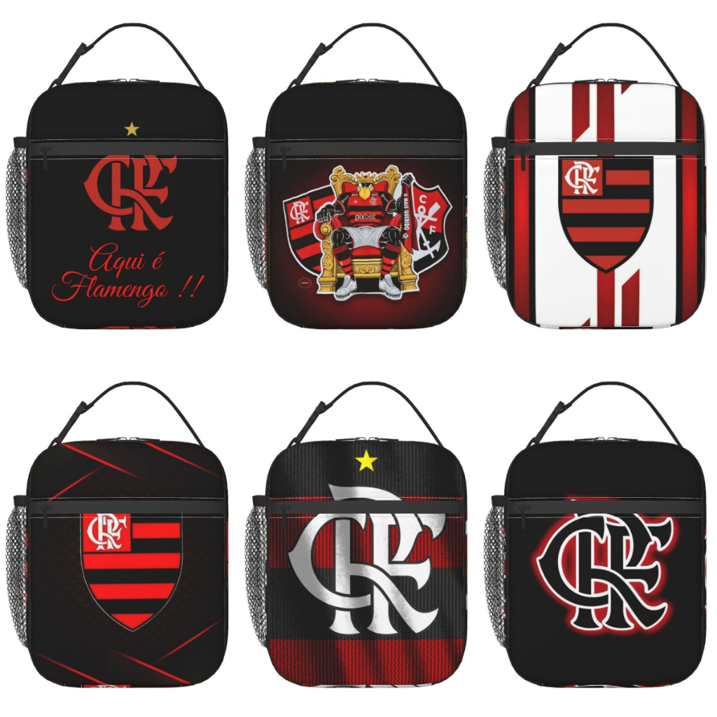 Lancheira Portátil Flamengo Bolsa Térmica Isolada De Grande Capacidade Sacola Piquenique Comida Bento em Oferta na Shopee